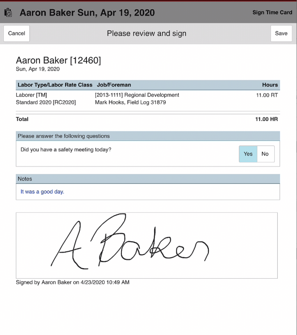 screenshot of B2W Track